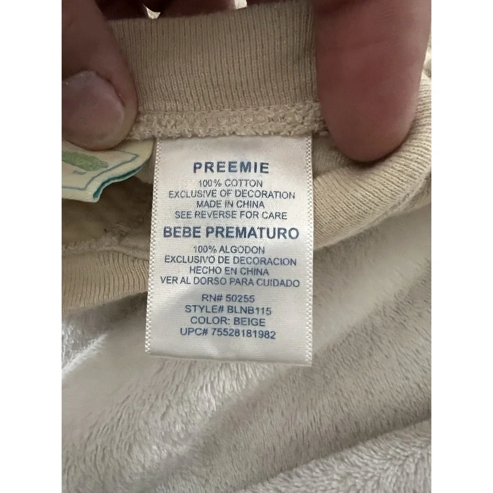 Vintage Y2K Looney Tunes Bugs Bunny Preemie Sleeper Bodysuit‎ FLAW